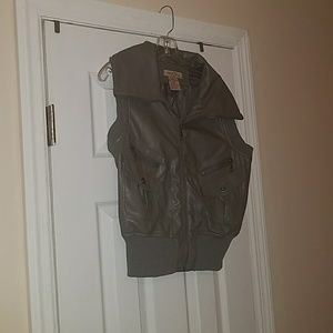 Grey "Leather" Vest